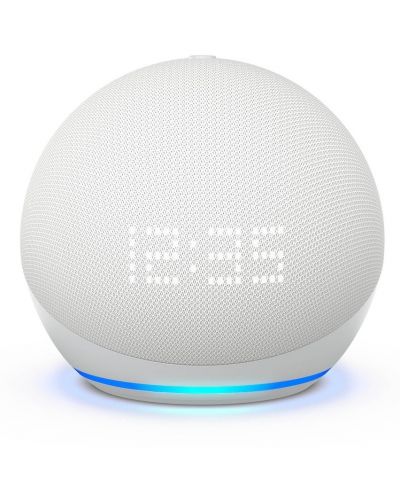 Smart ηχείο Amazon - Echo Dot 5, με ρολόι, λευκό - 1