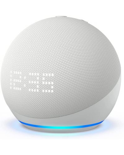 Smart ηχείο Amazon - Echo Dot 5, με ρολόι, λευκό - 2