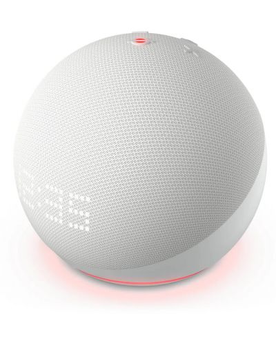 Smart ηχείο Amazon - Echo Dot 5, με ρολόι, λευκό - 4
