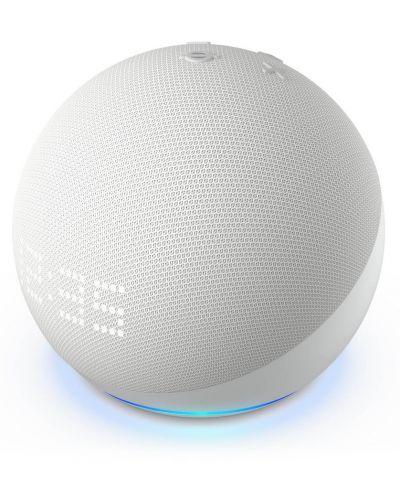 Smart ηχείο Amazon - Echo Dot 5, με ρολόι, λευκό - 3