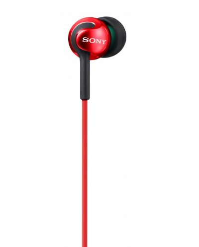Ακουστικά με μικρόφωνο Sony MDR-EX110AP - κόκκινα - 3