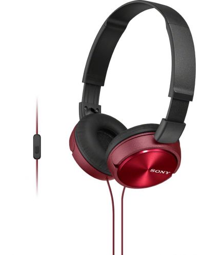 Ακουστικά με μικρόφωνο Sony MDR-ZX310AP - κόκκινα - 1