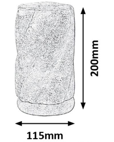 Φωτιστικό αλατιού Rabalux - Hekla 2677, 15 W, 11.5 х 20 cm - 5