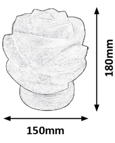 Λάμπα αλατιού Rabalux - Flores 2676, 15 W, 15 х 15 cm - 5