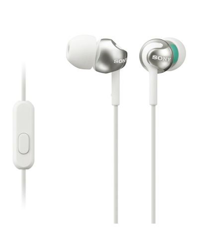 Ακουστικά με μικρόφωνο Sony MDR-EX110AP - λευκά - 1