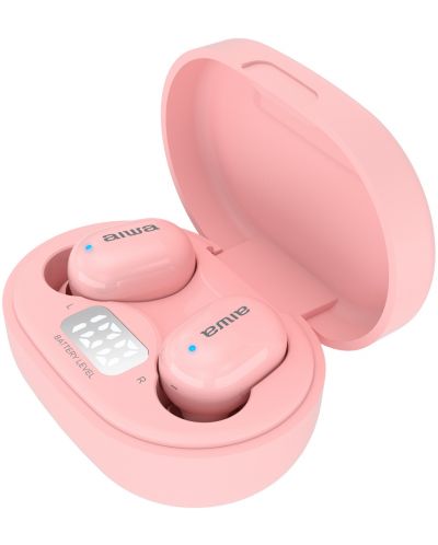 Σπορ Ακουστικά με μικρόφωνο Aiwa - EBTW-150PK, TWS, ροζ - 3