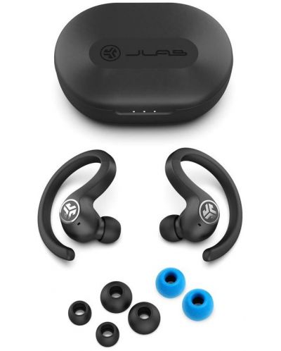 Σπορ ακουστικά με μικρόφωνο JLab - JBuds Air Sport, TWS, μαύρα - 4