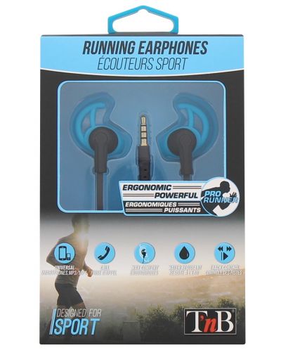 Σπορ ακουστικά με μικρόφωνο  TNB - Sport Running, μπλε/μαύρα - 3