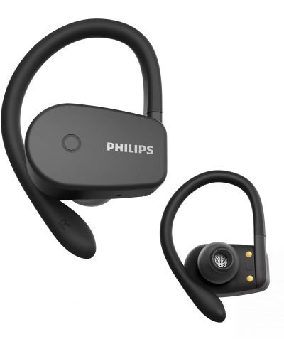 Αθλητικά ακουστικά με μικρόφωνο Philips - TAA5205BK, μαύρα - 4