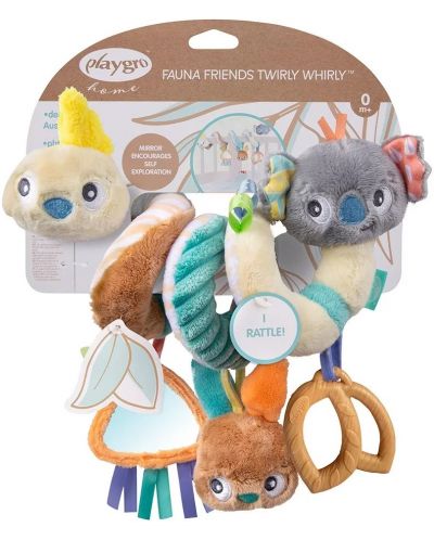 Σπιράλ καροτσιού Playgro - Fauna Friends, Twirly Whirly - 2
