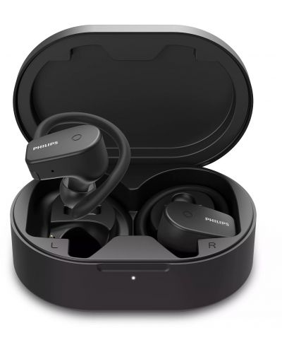 Αθλητικά ακουστικά με μικρόφωνο Philips - TAA5205BK, μαύρα - 3