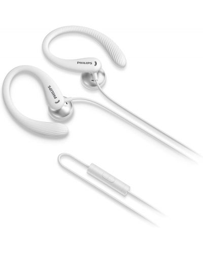 Σπορ Ακουστικά με μικρόφωνο Philips - TAA1105WT, λευκά - 2