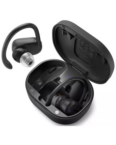 Σπορ ακουστικά με μικρόφωνο Philips - TAA7306BK/00, TWS, μαύρα - 1