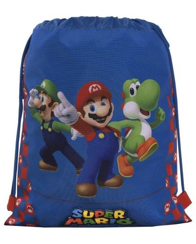 Αθλητική τσάντα  Super Mario, με κορδόνια  - 1