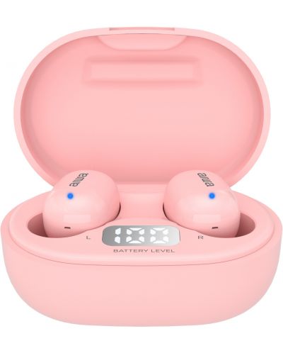 Σπορ Ακουστικά με μικρόφωνο Aiwa - EBTW-150PK, TWS, ροζ - 4