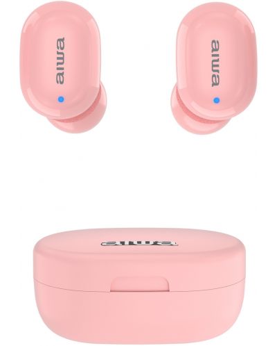 Σπορ Ακουστικά με μικρόφωνο Aiwa - EBTW-150PK, TWS, ροζ - 2
