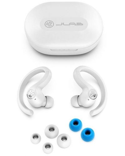 Αθλητικά ακουστικά JLab - JBuds Air Sport, TWS, λευκά - 3