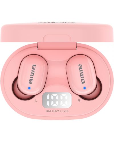 Σπορ Ακουστικά με μικρόφωνο Aiwa - EBTW-150PK, TWS, ροζ - 1