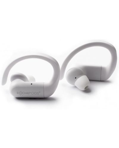 Σπορ ακουστικά με μικρόφωνο Boompods - Sportpods, TWS, άσπρα - 3