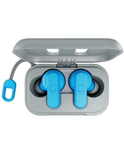 Αθλητικά ακουστικά Skullcandy - Dime, TWS, Γκρι/Μπλε - 2