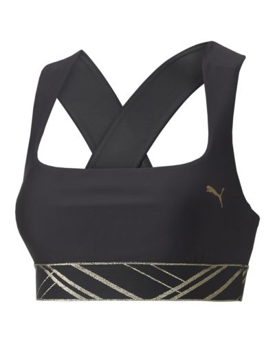 Γυναικείο Αθλητικό Μπουστάκι  Puma - Mid Impact Deco Glam,  μαύρο - 1