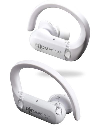 Σπορ ακουστικά με μικρόφωνο Boompods - Sportpods, TWS, άσπρα - 2
