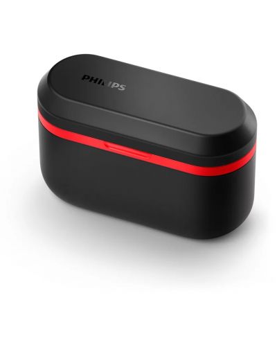 Αθλητικά ακουστικά Philips - TAA7507BK/00, TWS, ANC, μαύρο/κόκκινο - 3