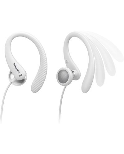 Σπορ Ακουστικά με μικρόφωνο Philips - TAA1105WT, λευκά - 3