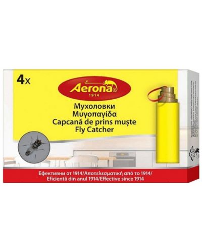Σπειροειδής λωρίδες μύγας Aerona -Φυσικά συστατικά, 4 τεμάχια, μη τοξικά - 1