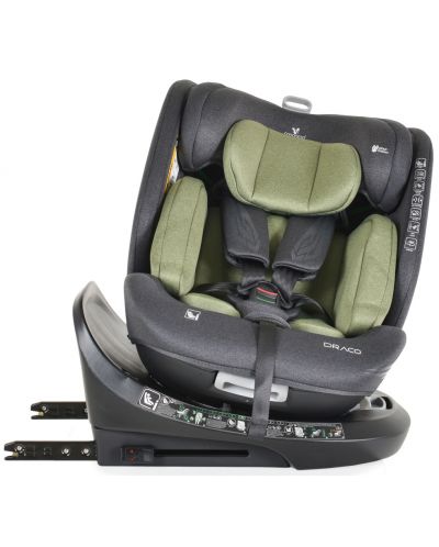 Κάθισμα αυτοκινήτου  Cangaroo - Draco, 360°, I-Size, IsoFix, 40-150 cm,λαδί - 3