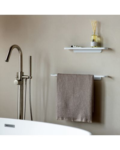 Ράφι τοίχου μπάνιου  Brabantia - MindSet, Mineral Fresh White - 9