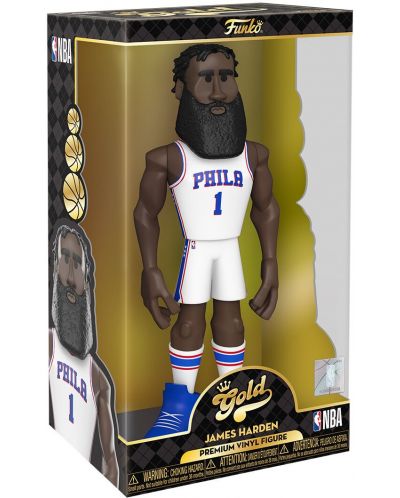 Αγαλματίδιο Funko Gold Sports: Basketball - James Harden (Philadelphia 76ers), 30 cm - 3