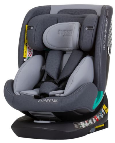 Κάθισμα αυτοκινήτου Chipolino - Supreme, 360°, IsoFix, i-Size, 40-150 cm, γκρι - 1