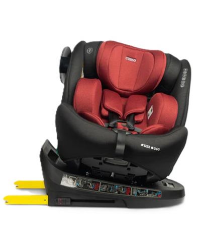 Κάθισμα αυτοκινήτου Caretero - Commo, IsoFix, i-Size, 40-150 cm, Burgundy - 9