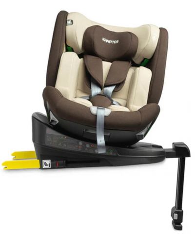 Столче за кола Caretero - Kamptos, IsoFix, i-Size, 40-150 cm, Beige - 5