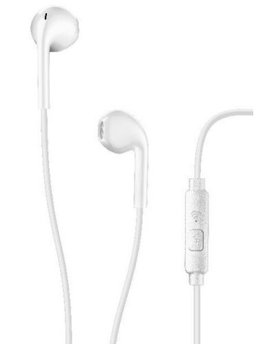 Ακουστικά με μικρόφωνο AQL - Live, λευκά - 1