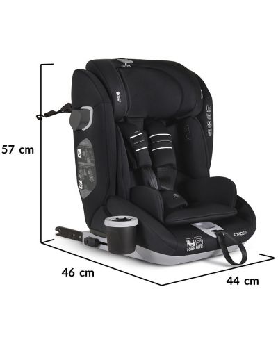 Κάθισμα αυτοκινήτου Cangaroo - Force, i-Size, IsoFix , 76-150 cm, μαύρο - 10