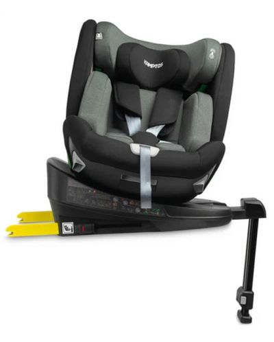 Столче за кола Caretero - Kamptos, IsoFix, i-Size, 40-150 cm, Grey - 4