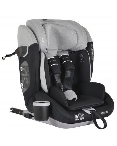 Κάθισμα αυτοκινήτου Cangaroo - Force, i-Size, IsoFix , 76-150 cm, γκρι - 1