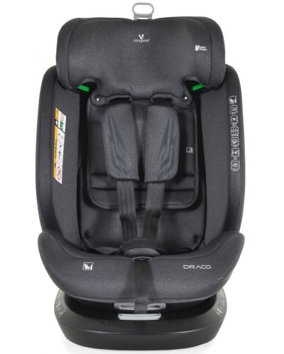 Κάθισμα αυτοκινήτου  Cangaroo - Draco, 360°, I-Size, IsoFix, 40-150 cm,λαδί - 6