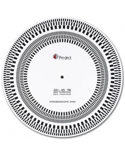Στροβοσκοπικός δίσκος Pro-Ject - Strobe It, άσπρο/μαύρο - 1