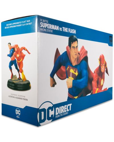 Αγαλματίδιο DC Direct DC Comics: Justice League - Superman & The Flash Racing (2nd Edition), 26 cm - 7