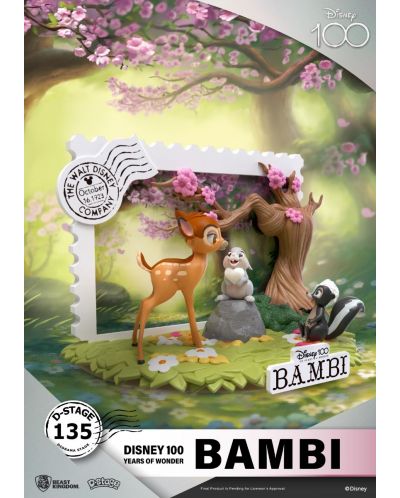 Αγαλματίδιο  Beast Kingdom Disney: Bambi - Diorama (100th Anniversary), 12 cm - 4