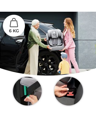 Κάθισμα αυτοκινήτου KinderKraft - Comfort Up, I-Size, 75-150 cm, μαύρο - 8