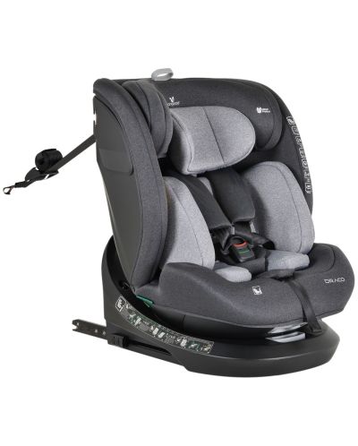 Κάθισμα αυτοκινήτου  Cangaroo - Draco, 360°, I-Size, IsoFix, 40-150 cm, γκρί - 1