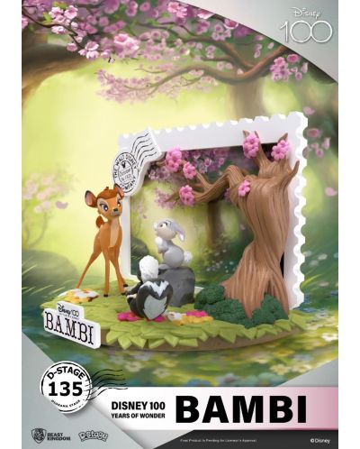 Αγαλματίδιο  Beast Kingdom Disney: Bambi - Diorama (100th Anniversary), 12 cm - 5