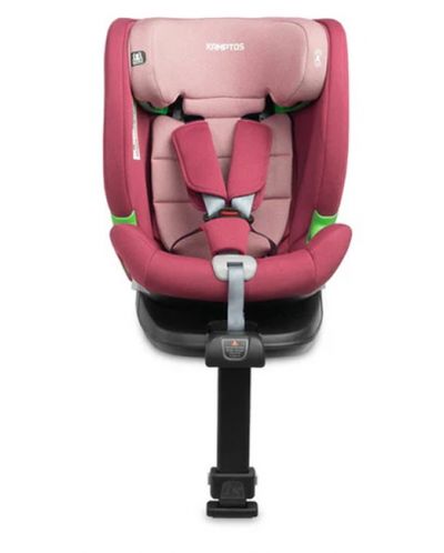 Κάθισμα αυτοκινήτου  Caretero - Kamptos, IsoFix, i-Size, 40-150 cm, Dirty Pink - 4