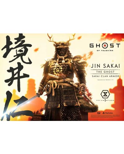 Αγαλματίδιο  Prime 1 Games: Ghost of Tsushima - Jin Sakai (Sakai Clan Armor) (Deluxe Bonus Version), 60 cm - 3
