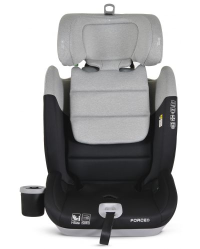 Κάθισμα αυτοκινήτου Cangaroo - Force, i-Size, IsoFix , 76-150 cm, γκρι - 6