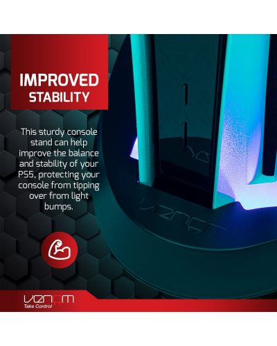 Βάση κονσόλας  Venom Multi-Colour LED Stand (PS5) - 5